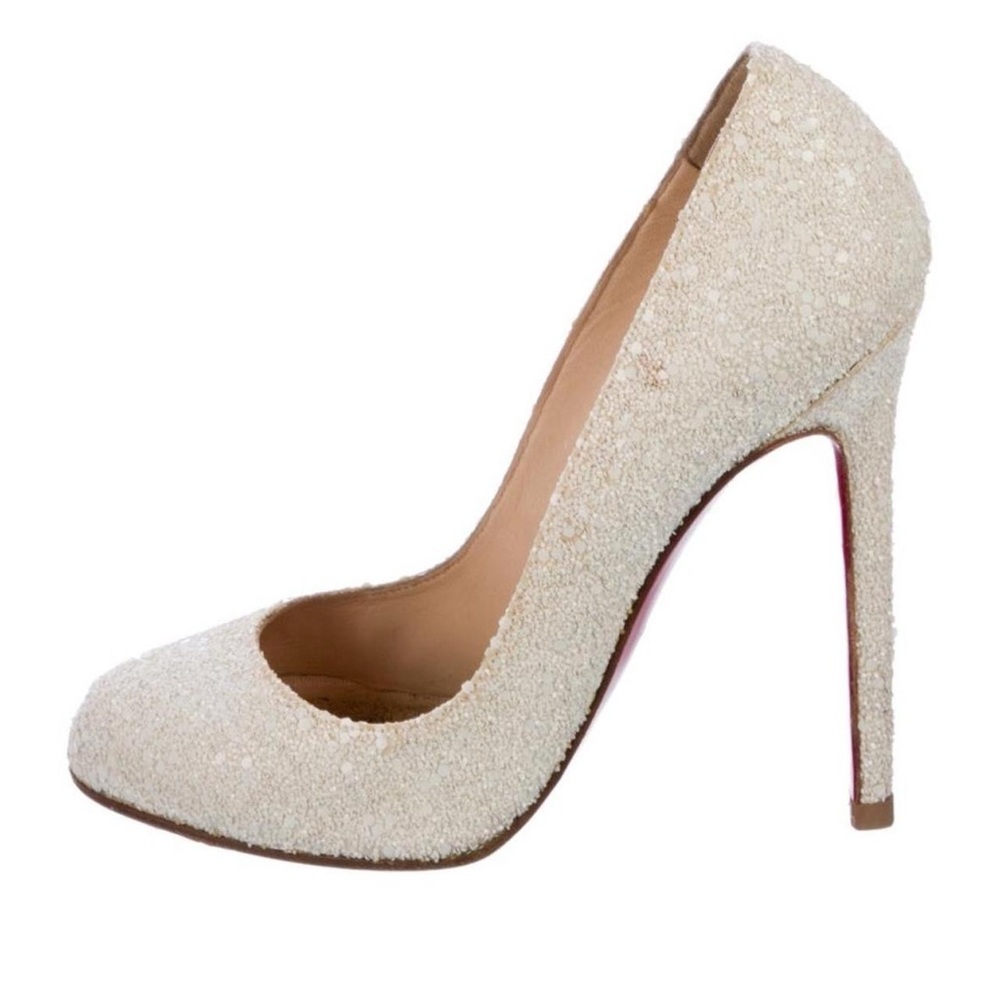 SNOW WHITE LOUBOUTIN HEELS